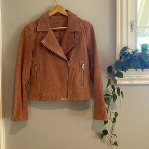 BlankNYC Blush Pink Leather Moto Jacket